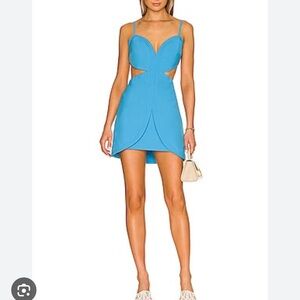 Alexis Tokyo Blue Cut-Out Dress
